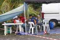 Photo MaitreFou - Auteur : Murielle, Thomas et Benjamin - Mots clés :  auto rallye circuit felix guichard piste virage freinage tour 