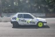 Photo MaitreFou - Auteur : Benjamin - Mots clés :  auto cfg circuit run tc pneu burn and drag pousse 