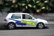 Photo MaitreFou - Auteur : Benjamin - Mots clés :  auto cfg circuit run tc pneu burn and drag pousse 