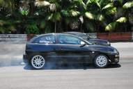 Photo MaitreFou - Auteur : Benjamin - Mots clés :  auto cfg circuit run tc pneu burn and drag pousse 