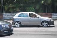 Photo MaitreFou - Auteur : Benjamin - Mots cl&eacute;s :  auto cfg circuit run tc pneu burn and drag pousse 