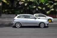 Photo MaitreFou - Auteur : Benjamin - Mots clés :  auto cfg circuit run tc pneu burn and drag pousse 