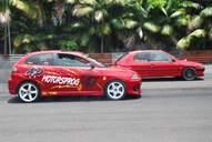 Photo MaitreFou - Auteur : Benjamin - Mots clés :  auto cfg circuit run tc pneu burn and drag pousse 