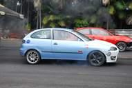 Photo MaitreFou - Auteur : Benjamin - Mots clés :  auto cfg circuit run tc pneu burn and drag pousse 