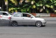 Photo MaitreFou - Auteur : Benjamin - Mots clés :  auto cfg circuit run tc pneu burn and drag pousse 