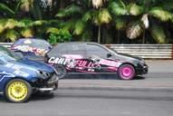 Photo MaitreFou - Auteur : Benjamin - Mots clés :  auto cfg circuit run tc pneu burn and drag pousse 