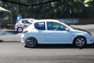 Photo MaitreFou - Auteur : Benjamin - Mots cl&eacute;s :  auto cfg circuit run tc pneu burn and drag pousse 