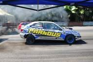 Photo MaitreFou - Auteur : Benjamin - Mots cl&eacute;s :  auto cfg circuit run tc pneu burn and drag pousse 