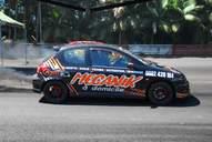 Photo MaitreFou - Auteur : Benjamin - Mots cl&eacute;s :  auto cfg circuit run tc pneu burn and drag pousse 