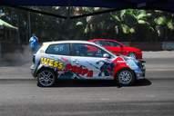 Photo MaitreFou - Auteur : Benjamin - Mots cl&eacute;s :  auto cfg circuit run tc pneu burn and drag pousse 