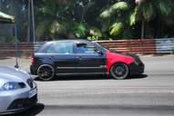 Photo MaitreFou - Auteur : Benjamin - Mots cl&eacute;s :  auto cfg circuit run tc pneu burn and drag pousse 