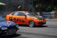 Photo MaitreFou - Auteur : Benjamin - Mots cl&eacute;s :  auto cfg circuit run tc pneu burn and drag pousse 