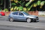 Photo MaitreFou - Auteur : Benjamin - Mots cl&eacute;s :  auto cfg circuit run tc pneu burn and drag pousse 