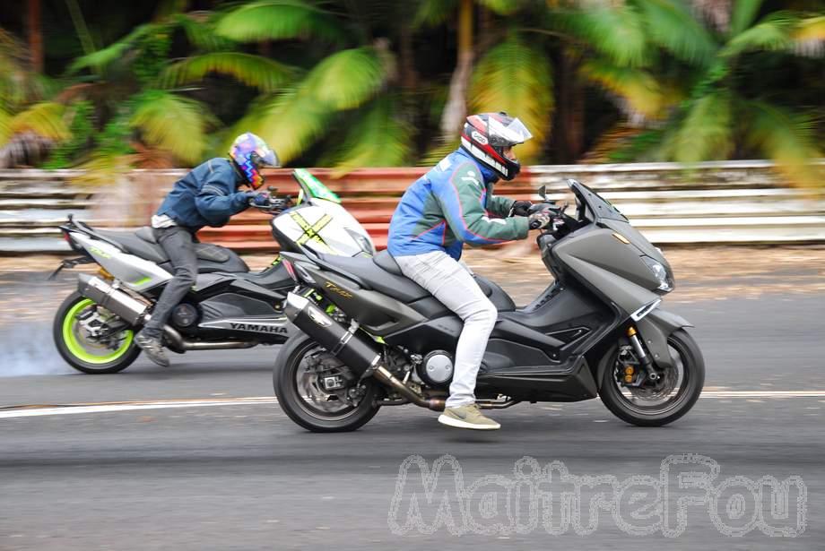 Photo MaitreFou - Auteur : MaitreFou - Mots clés :  auto moto cfg circuit run olivier moutoussamy essais libres pousse scooter drag tmax supra 